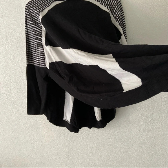 Slouchy Sweater Retro Batwing Relaxed Long Sleeve High Slit Side M/L Cotton - Picture 6 of 11